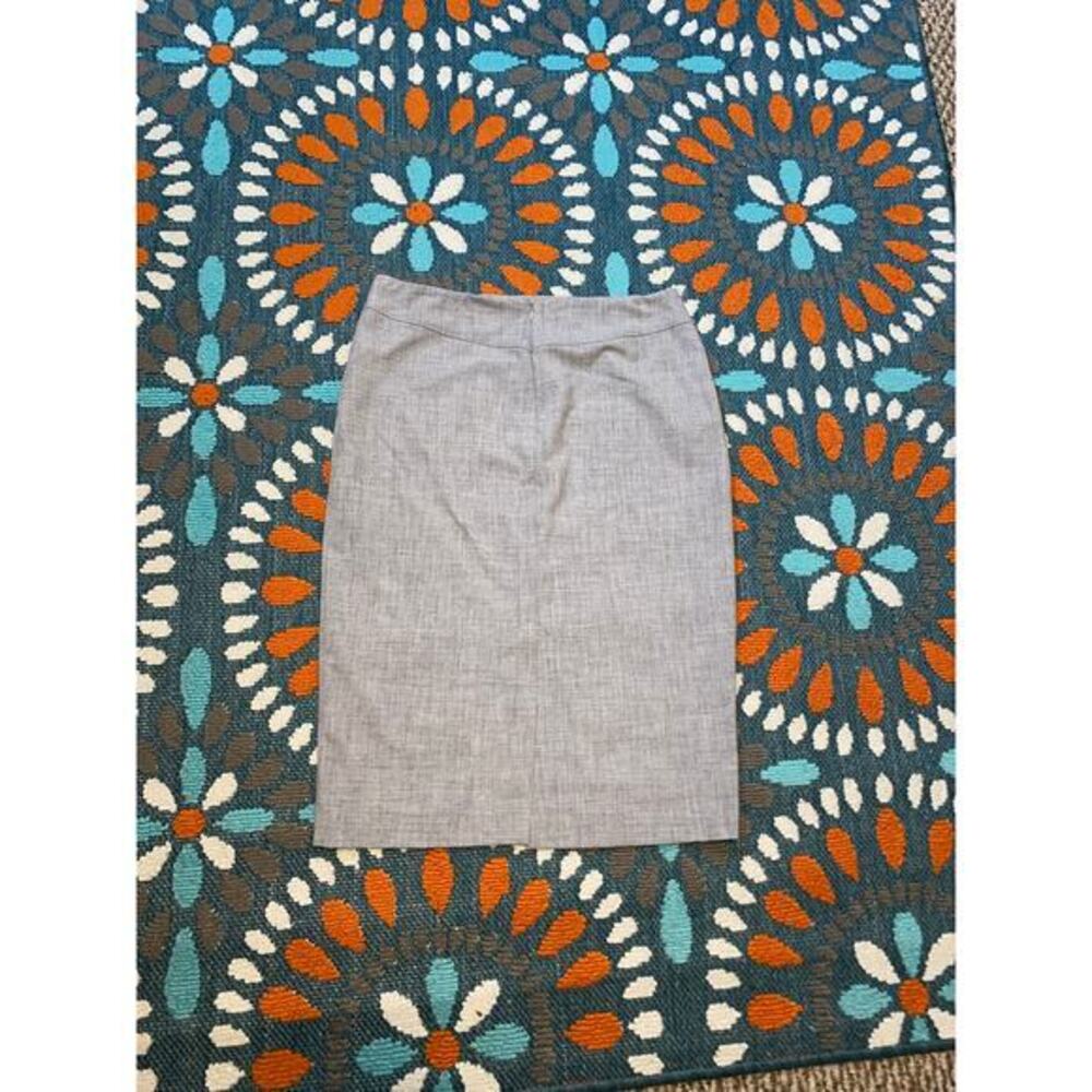 Elegant Gray Midi Skirt